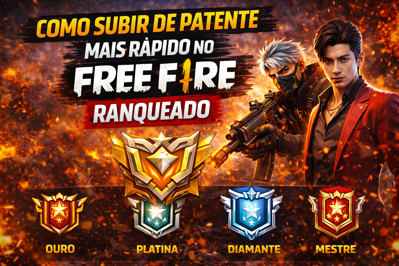 Como subir de patente mais rápido no Free Fire ranqueado