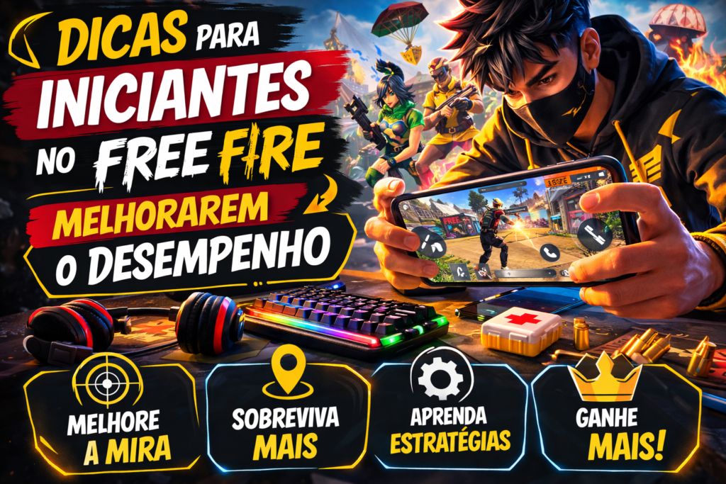 dicas para iniciantes no free fire melhorarem o desempenho