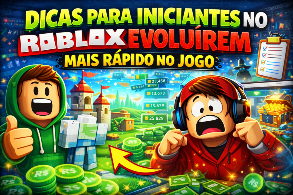 dicas para iniciantes no roblox evoluírem mais rápido no jogo