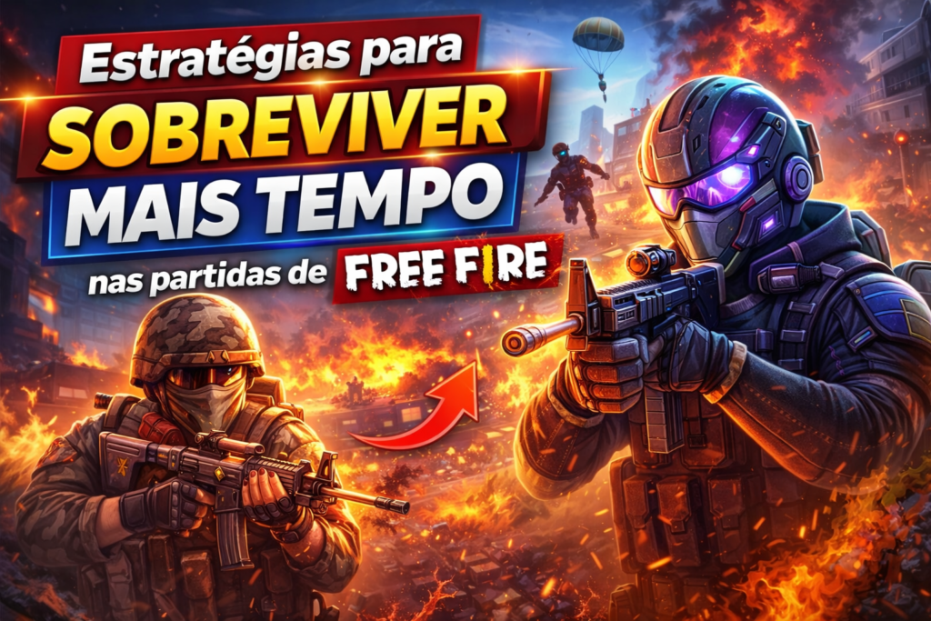 estratégias para sobreviver mais tempo nas partidas de free fire