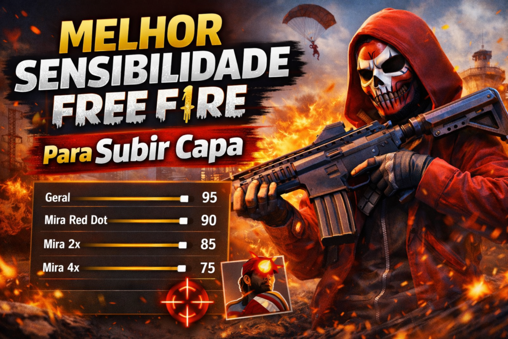 melhor sensibilidade no free fire para subir capa facilmente